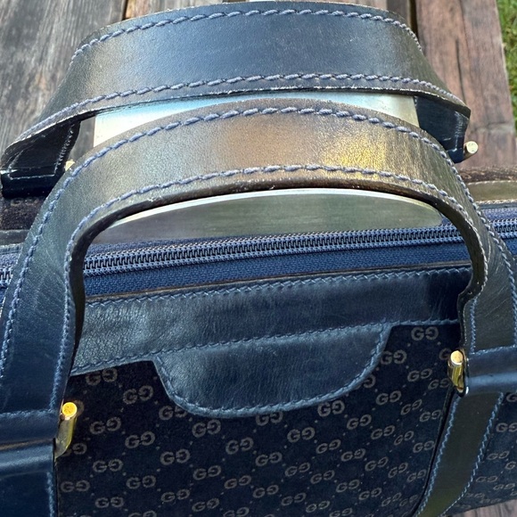 Gucci Vintage Suede Satchel - Picture 7 of 16